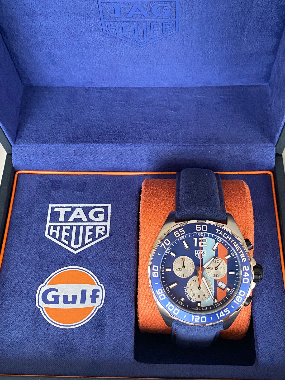 Tag Heuer Formula 1 Quartz Chronograph Gulf Men's Watch CAZ101N.FC8243