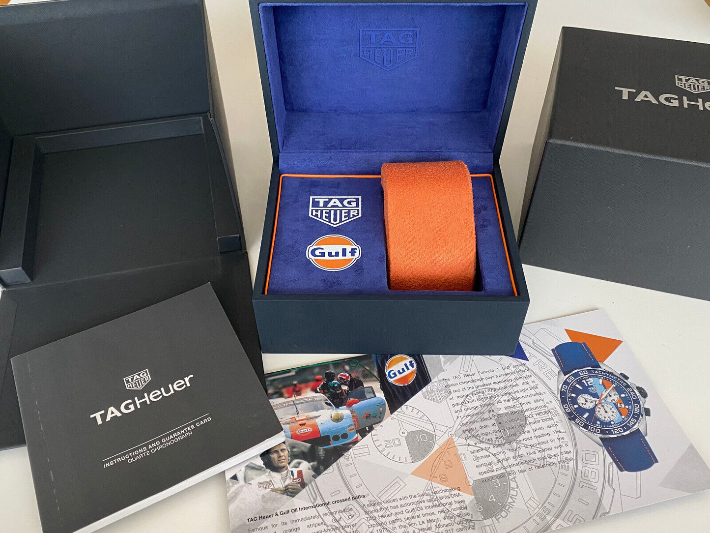 Tag Heuer Formula 1 Quartz Chronograph Gulf Men's Watch CAZ101N.FC8243
