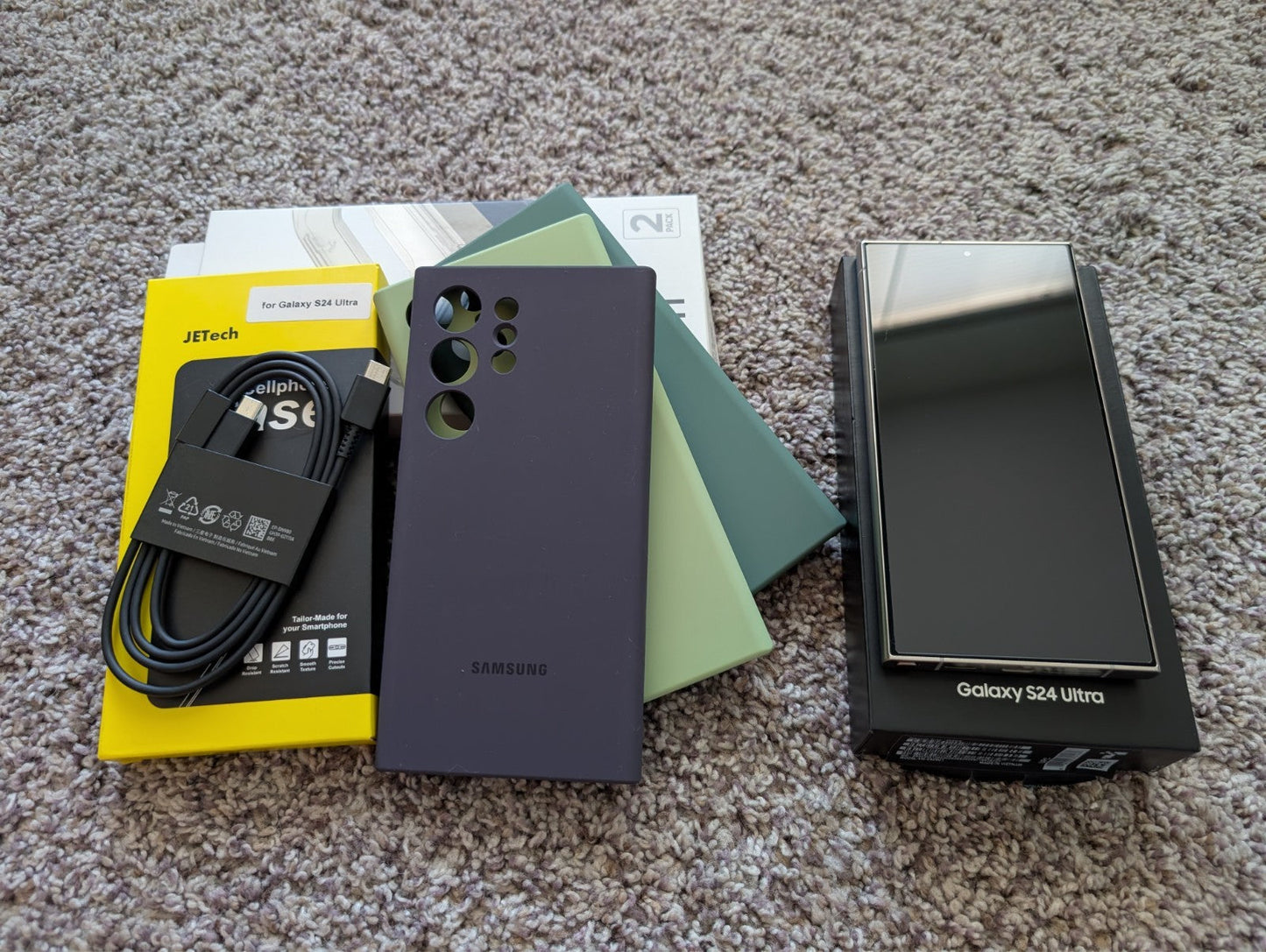 Excellent Condition Samsung Galaxy S24 Ultra 256 GB Titanium Gray Unlocked