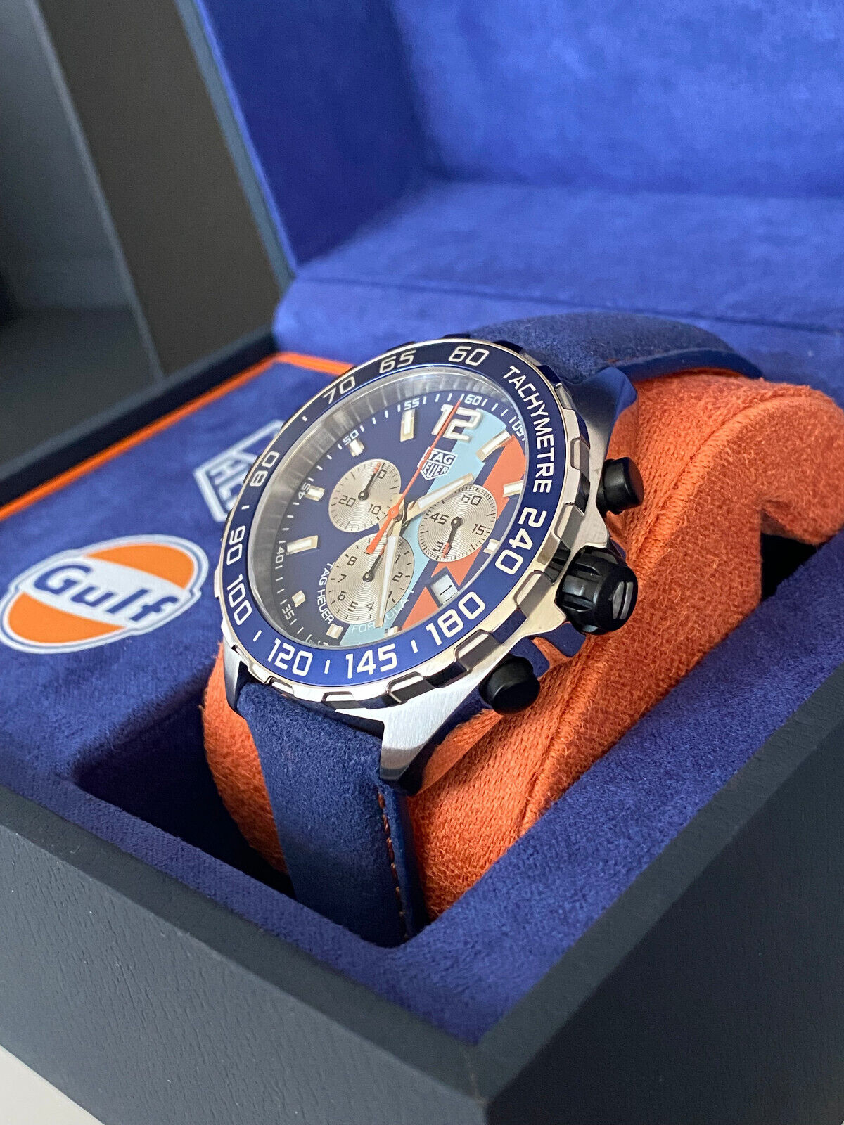 Tag Heuer Formula 1 Quartz Chronograph Gulf Men's Watch CAZ101N.FC8243