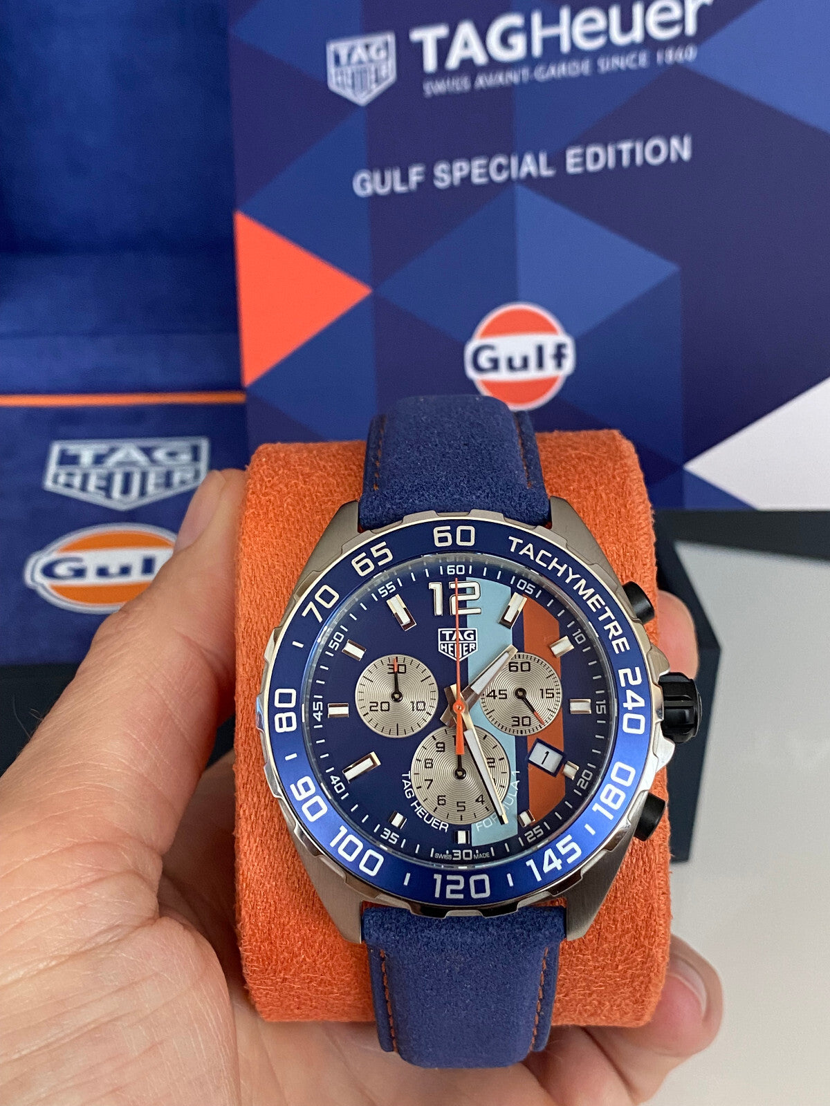 Tag Heuer Formula 1 Quartz Chronograph Gulf Men's Watch CAZ101N.FC8243