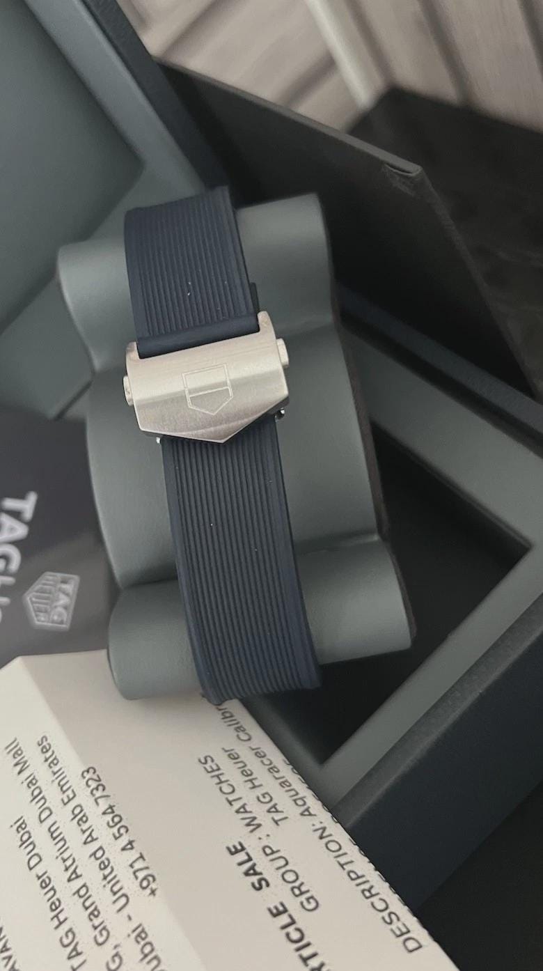 TAG Heuer Aquaracer 41mm , Automatic WAY211C.FT6155 Full set Unworn Receipt .
