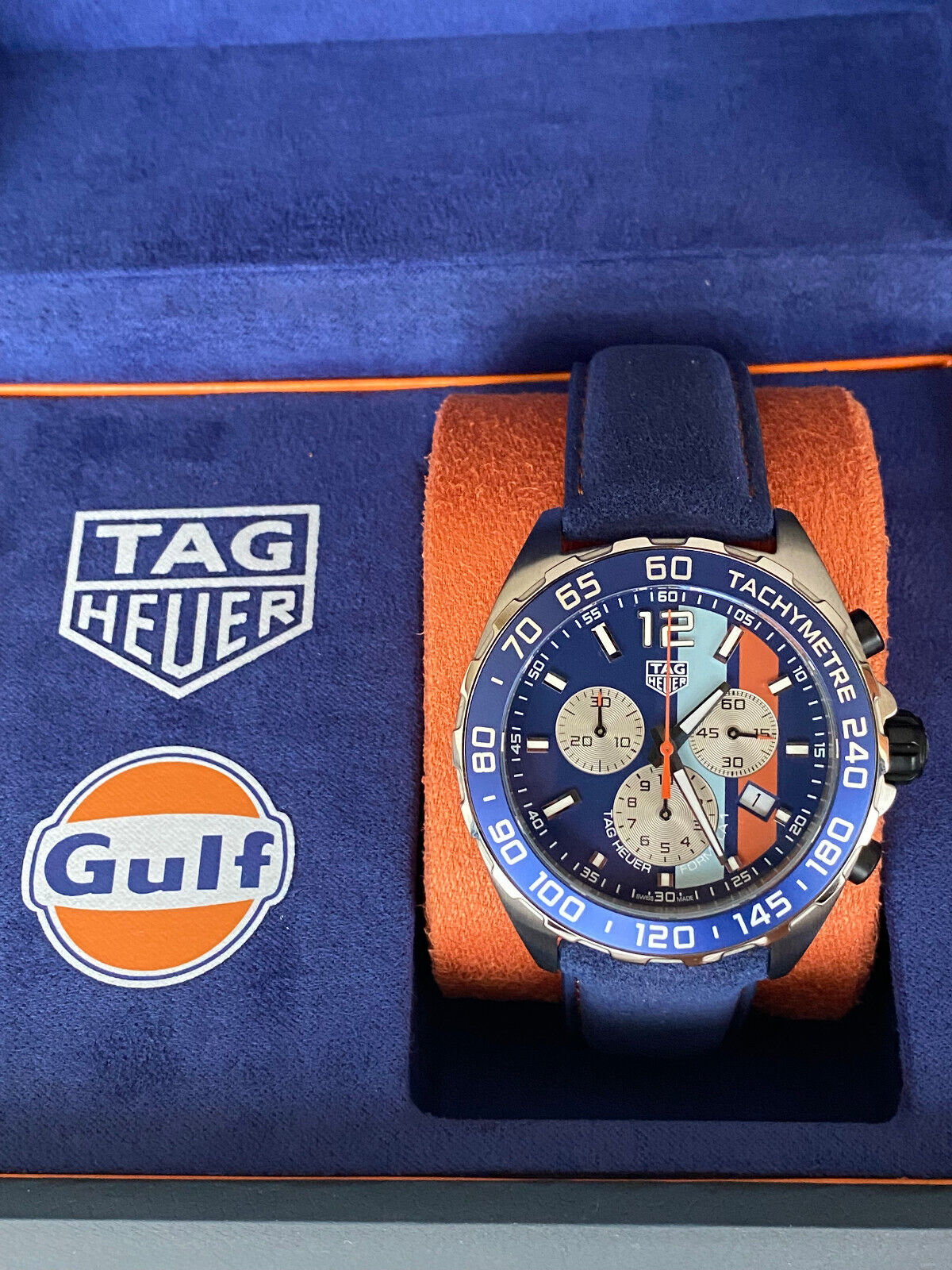 Tag Heuer Formula 1 Quartz Chronograph Gulf Men's Watch CAZ101N.FC8243