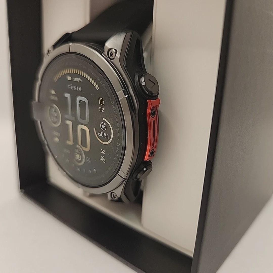 garmin fenix 8 47mm amoled slate gray black silicone band gps multisport smartwatch