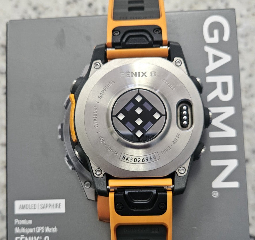 Garmin Fenix 8 AMOLED Sapphire Edition 47mm Titanium Excellent Cond. w/Extras