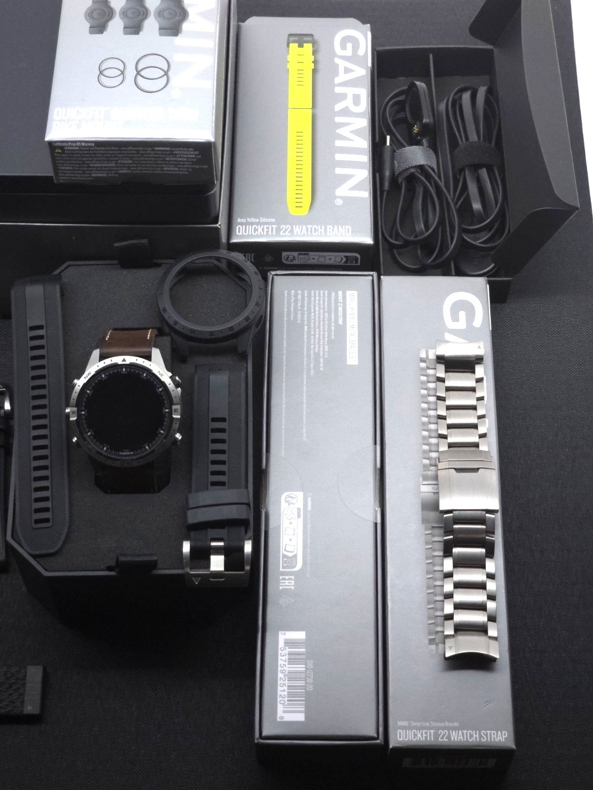 Garmin MARQ Adventurer Gen 2 Watch + 2x Titanium Bracelet Bundle + Extra Straps