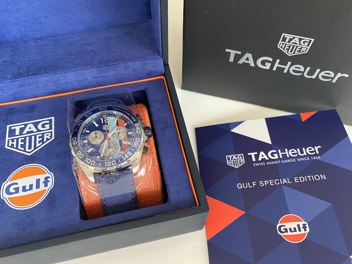 Tag Heuer Formula 1 Quartz Chronograph Gulf Men's Watch CAZ101N.FC8243