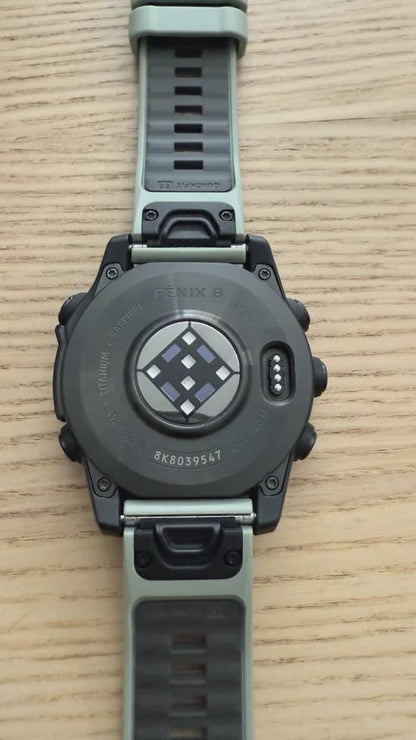 Garmin Fenix 8 AMOLED 47mm w/ Black/Grey (GPS) - Four extra bands Included!
