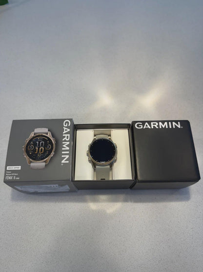 garmin fenix 8 amoled sapphire 43 mm compact rugged multisport gps smartwatch with speaker & mic