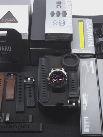 garmin marq adventurer gen 2 titanium bundle extra straps premium gps smartwatch