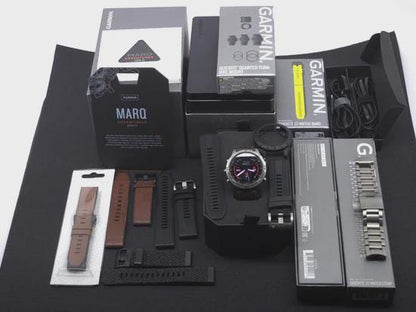 garmin marq adventurer gen 2 titanium bundle extra straps premium gps smartwatch