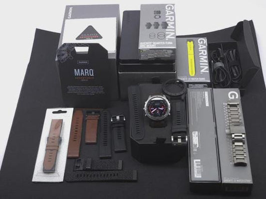 garmin marq adventurer gen 2 titanium bundle extra straps premium gps smartwatch
