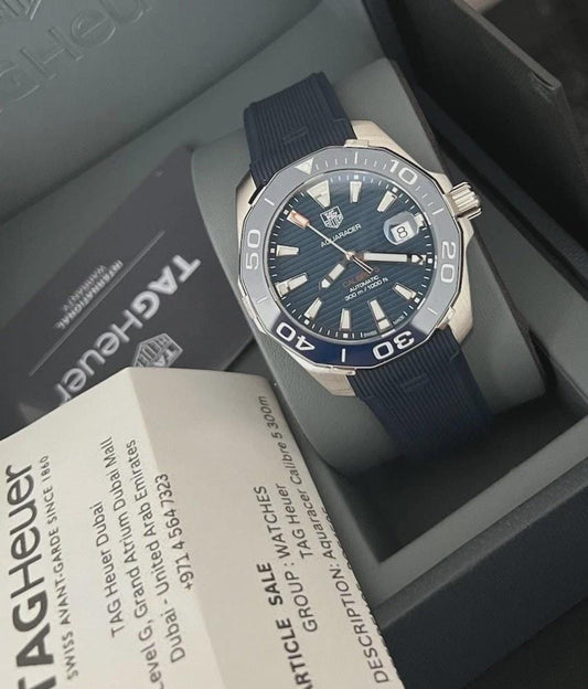 TAG Heuer Aquaracer 41mm , Automatic WAY211C.FT6155 Full set Unworn Receipt .