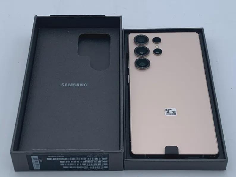 Samsung Galaxy S25 Ultra SM-S938U Unlocked 256GB Titanium Pink Gold ESN is CLEAN