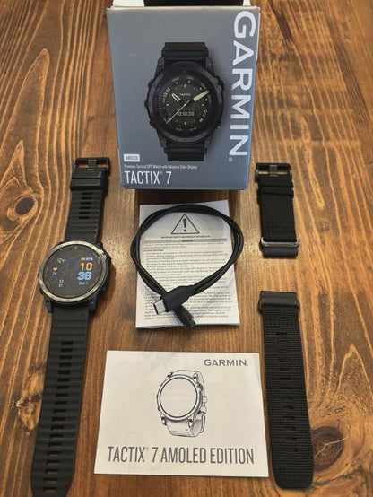 garmin tactix 7 amoled edition gps smartwatch 1.4" display sapphire lens rugged design