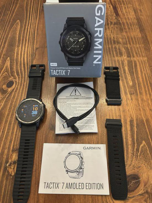 garmin tactix 7 amoled edition gps smartwatch 1.4" display sapphire lens rugged design