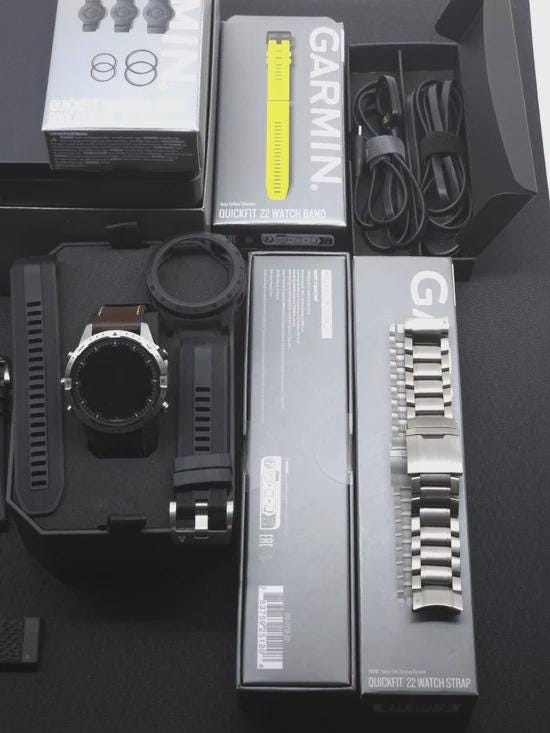 garmin marq adventurer gen 2 titanium bundle extra straps premium gps smartwatch