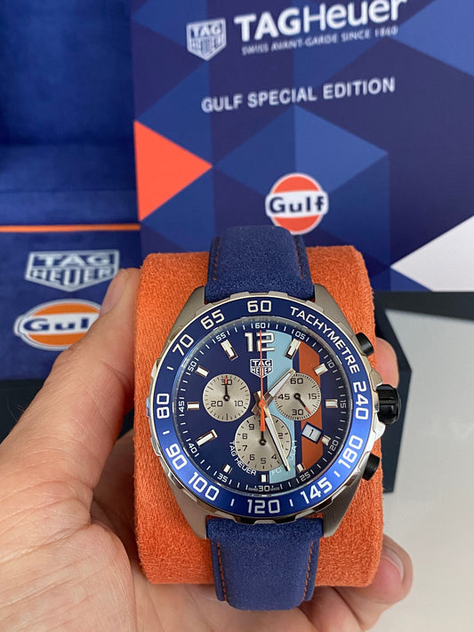Tag Heuer Formula 1 Quartz Chronograph Gulf Men's Watch CAZ101N.FC8243