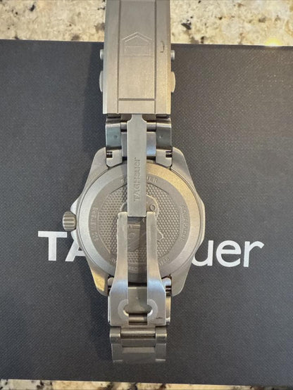 TAG Heuer Aquaracer Pro 300 Green 43mm Titanium Automatic Men Watch Original Box