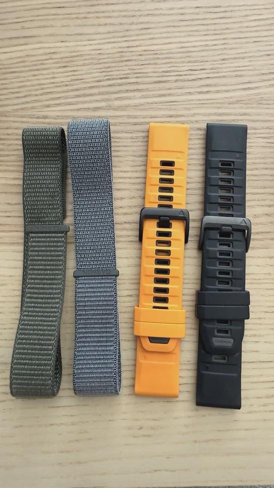 Garmin Fenix 8 AMOLED 47mm w/ Black/Grey (GPS) - Four extra bands Included!