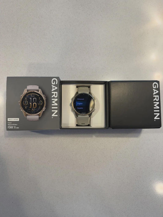 garmin fenix 8 amoled sapphire 43 mm compact rugged multisport gps smartwatch with speaker & mic